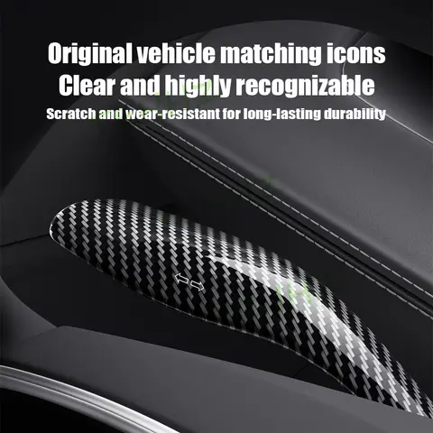 Juniper 2025 Växelspakshylsa Växelspaksskydd Ratthandtagsskydd Dekoration Växelspaksskal Tesla Model Y 2026 Delar 10 best sales växelstövel - №4