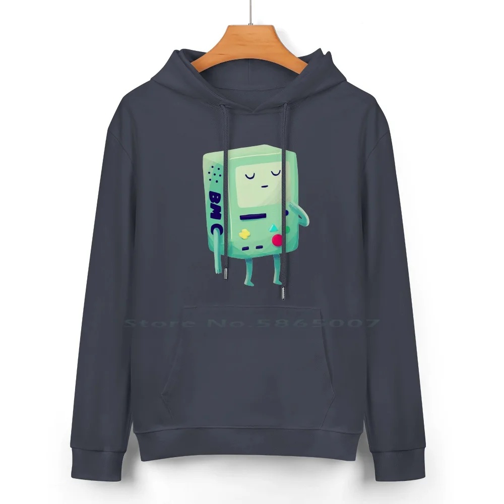 Who Wants To Play Video Games ? Pure Cotton Hoodie Sweater 24 Colors Bmo Beemo Fan Art 100% Cotton Hooded Sweatshirt For Women