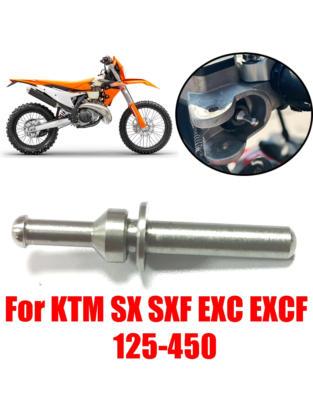 Accessoires de moto pour KTM SX SXF SX-F EXC EXCF 125 150 250 300 350 450, levier d'embrayage, tige de poussée, broche d'embrayage, pièces de poteau supérieur