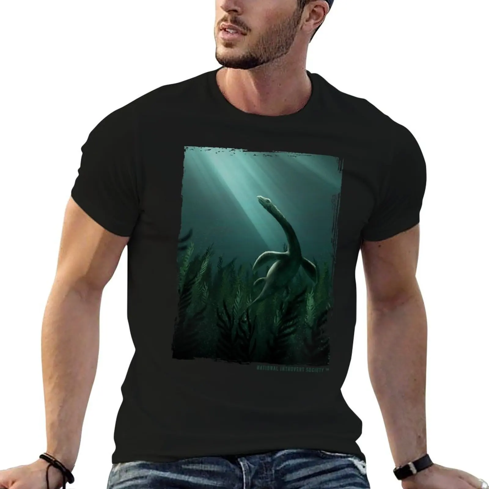 

The Loch Ness Monster - Original Comic Watercolor Nessie Artwork T-Shirt t shirt personalised T-Shirt