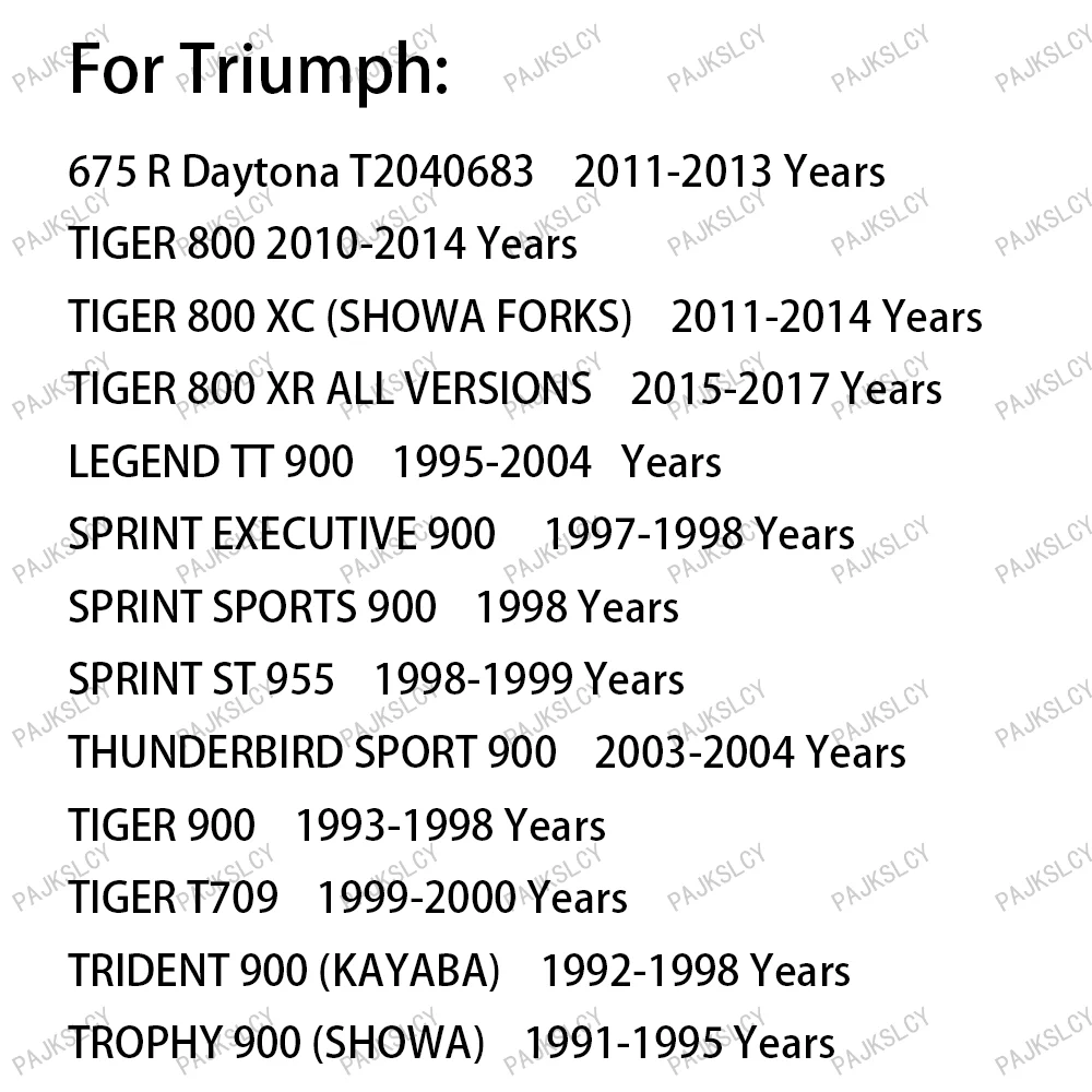 43x54x11 ممتص الصدمات الجبهة شوكة النفط الختم وختم الغبار للانتصار 1050 سرعة الثلاثي النمر 1050 سرعة الثلاثي 1050 سبرينت GT1050
