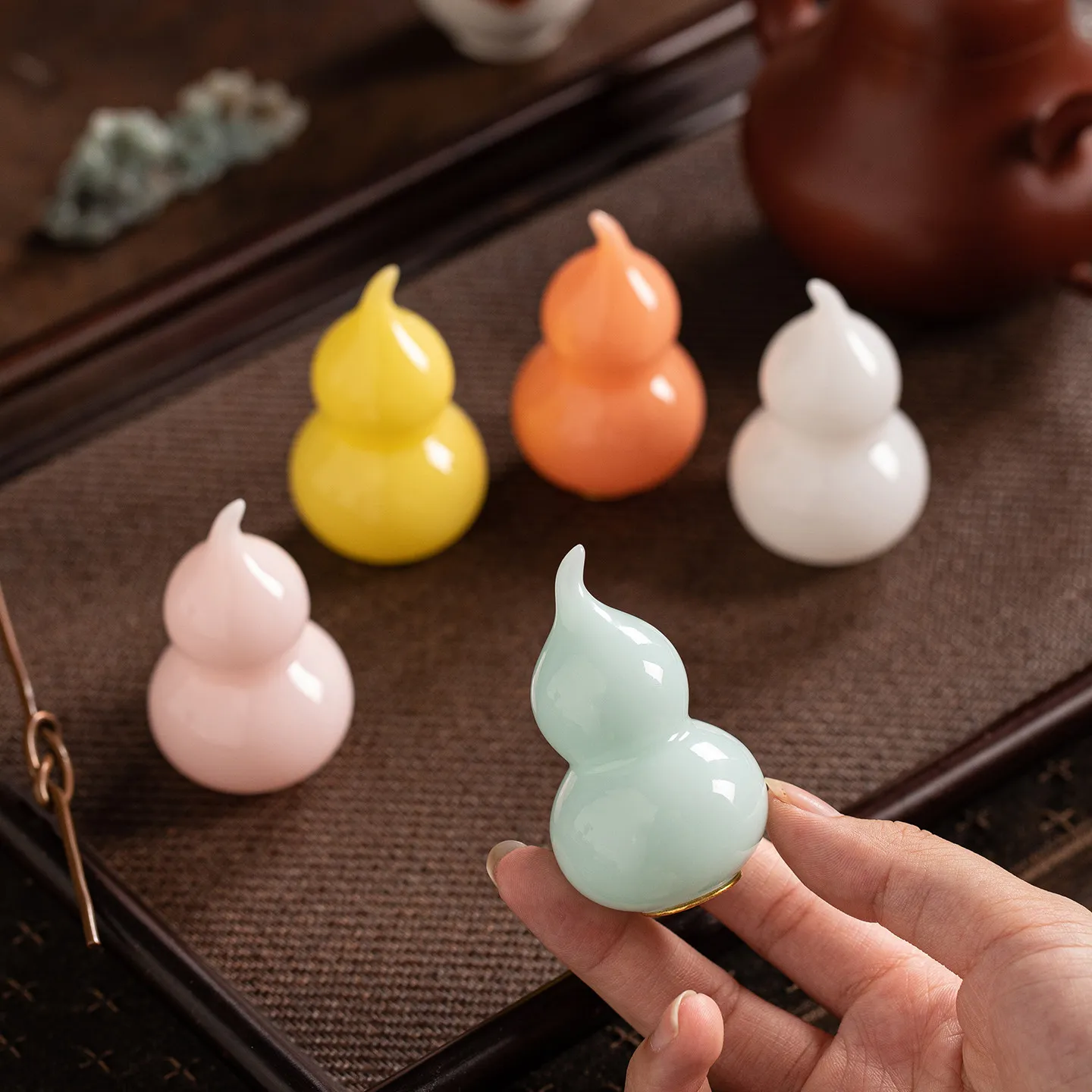 

CX ceramic gourd tea pet creative tea play tea ceremony accessories