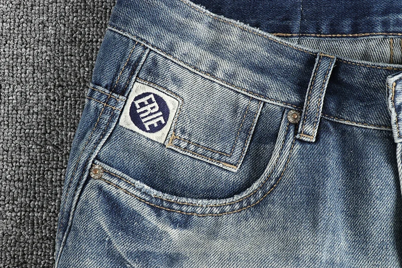 جينز قطني عتيق غير رسمي مغسول ، بنطلون مستقيم مدبب ، موضة شبابية Y2K الأمريكية ، الربيع والخريف ، 24ss ، أونصة