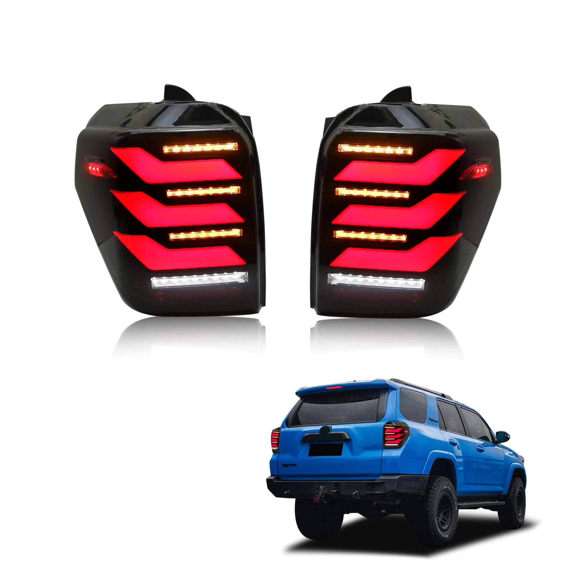 

Car Lamp Running And Reverse Lights Accessories Led Tail Lights For Toyota 4 Runner 2010 2011-2023 5th Gen