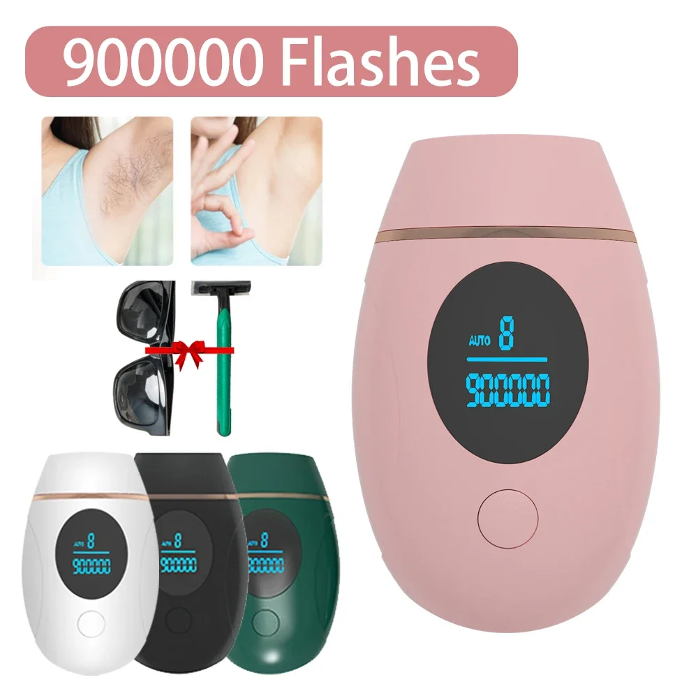 900000 Flash Professional IPL Laser Hair Removal Device for Women - Painless At-Home Hair Remover Machine