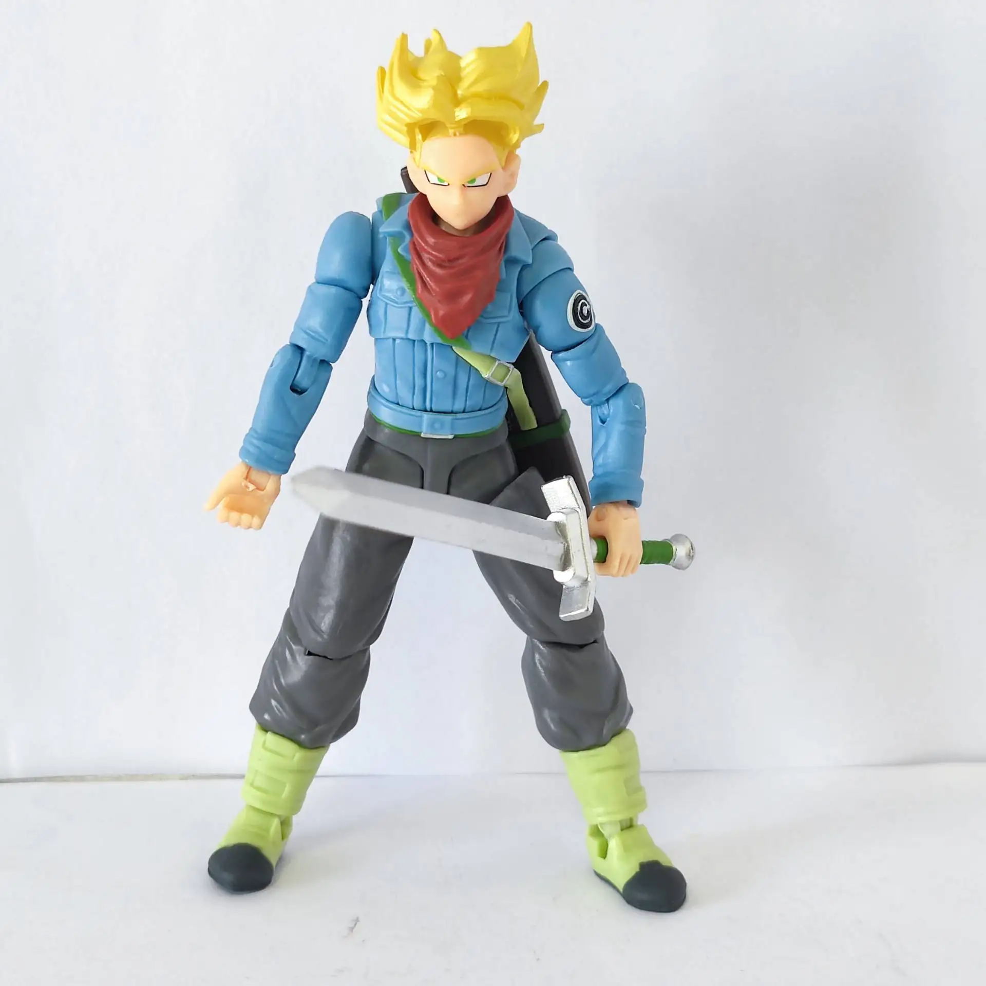 Genuine Bandai Dragon Ball Super Saiyan Vegeta Wukong Tranks No Accessories Loose 5-Inch Doll Gift