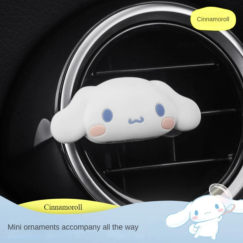 Sanrio Genuine My Melody Cinnamoroll Car Air Conditioning Vent Decorative Ornaments Cartoon New Decorative Car Accessories Gift