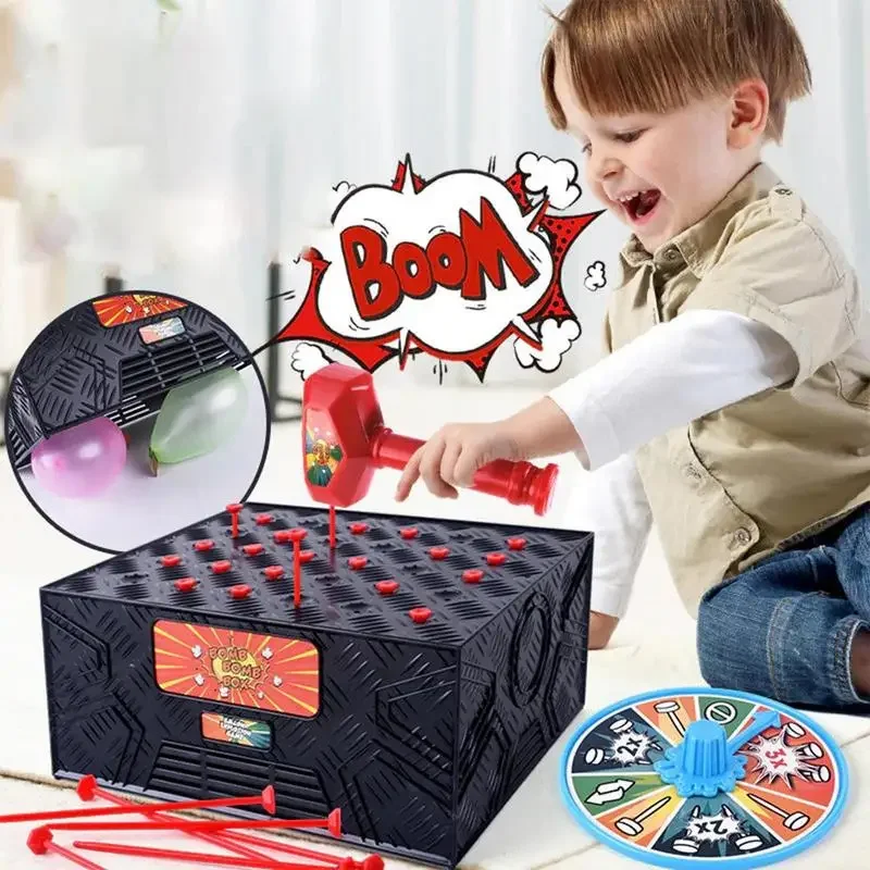 

Wack a Balloon Game, Blast Box Balloon Game, Desktop Tricky Balloon Board Games for Family Party