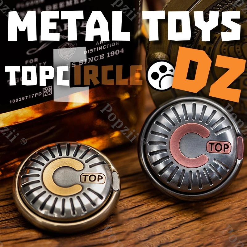 Jouets en métal Dz Top C, pièce à pression mécanique, Fidget Spinner, gyroscope du bout des doigts, jouet sensoriel pour adulte, ornement de Table, jouets d'anxiété
