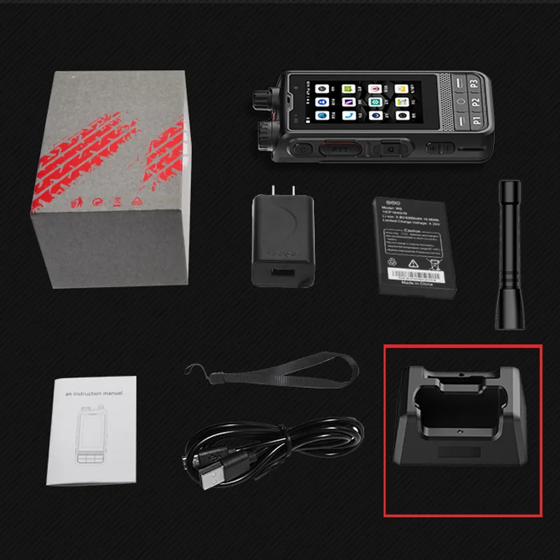 Top W6PLUS Android 10 4G Network Radio UHF 400-470Mhz Walkie Talkie WIFI Unlocked POC Radio Work With REAL-PTT ZELLO