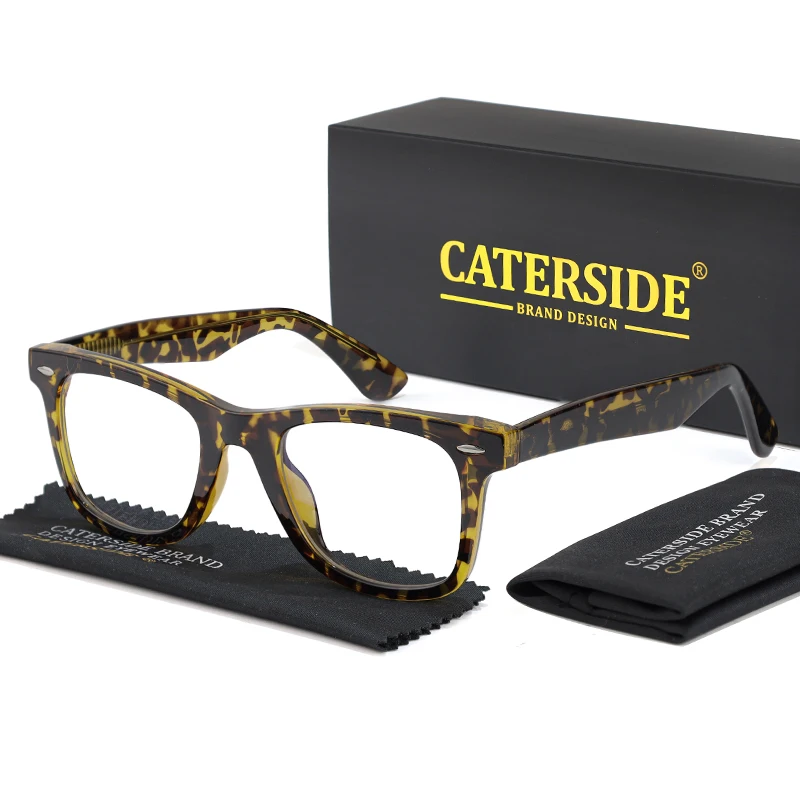 CATERSIDE Mode Herren Brillengestell Markendesign Hochwertige Tr-90 Rahmen Damen Anti Blaues Licht Computerbrille – Detail 8
