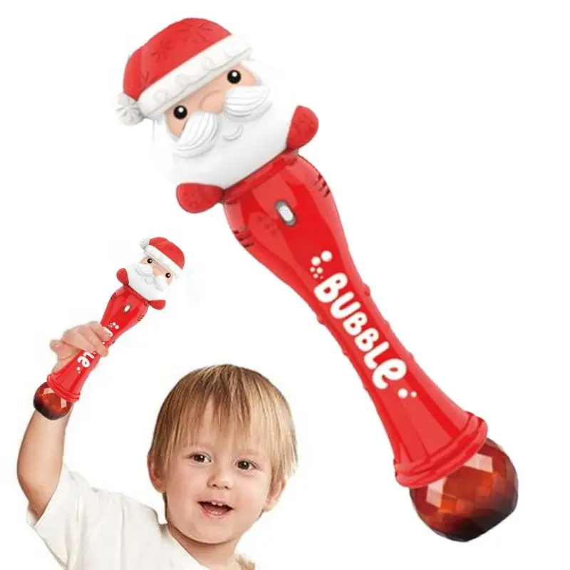 Santa Bubble Wand Outdoor Bubble Machine Kleurrijke verlichting Automatische Bubble Maker Automatische Bubble Machine Kerst Elektrisch