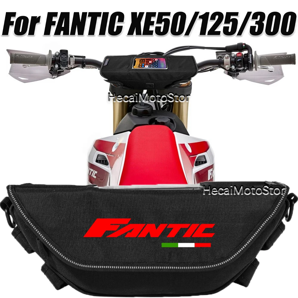 

For Fantic Enduro XE 50 125 300 Motorcycle accessory Waterproof And Dustproof Handlebar Storage Bag navigation bag