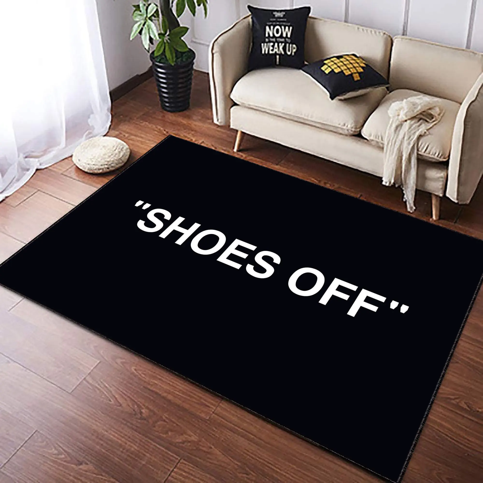 

Black Designer Rug Personalized Gift Custom Rug Cool Area Rug Boy Room Decor Rug Popular Cool Carpet Area Rugs Floor Carpets