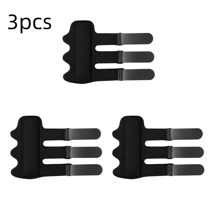 3 Stück verstellbare Fingerschienen, Hand- und Fingerstütze mit Befestigungsgurten für Sport, Unisex-Schutz und Genesungshilfe für den Alltag