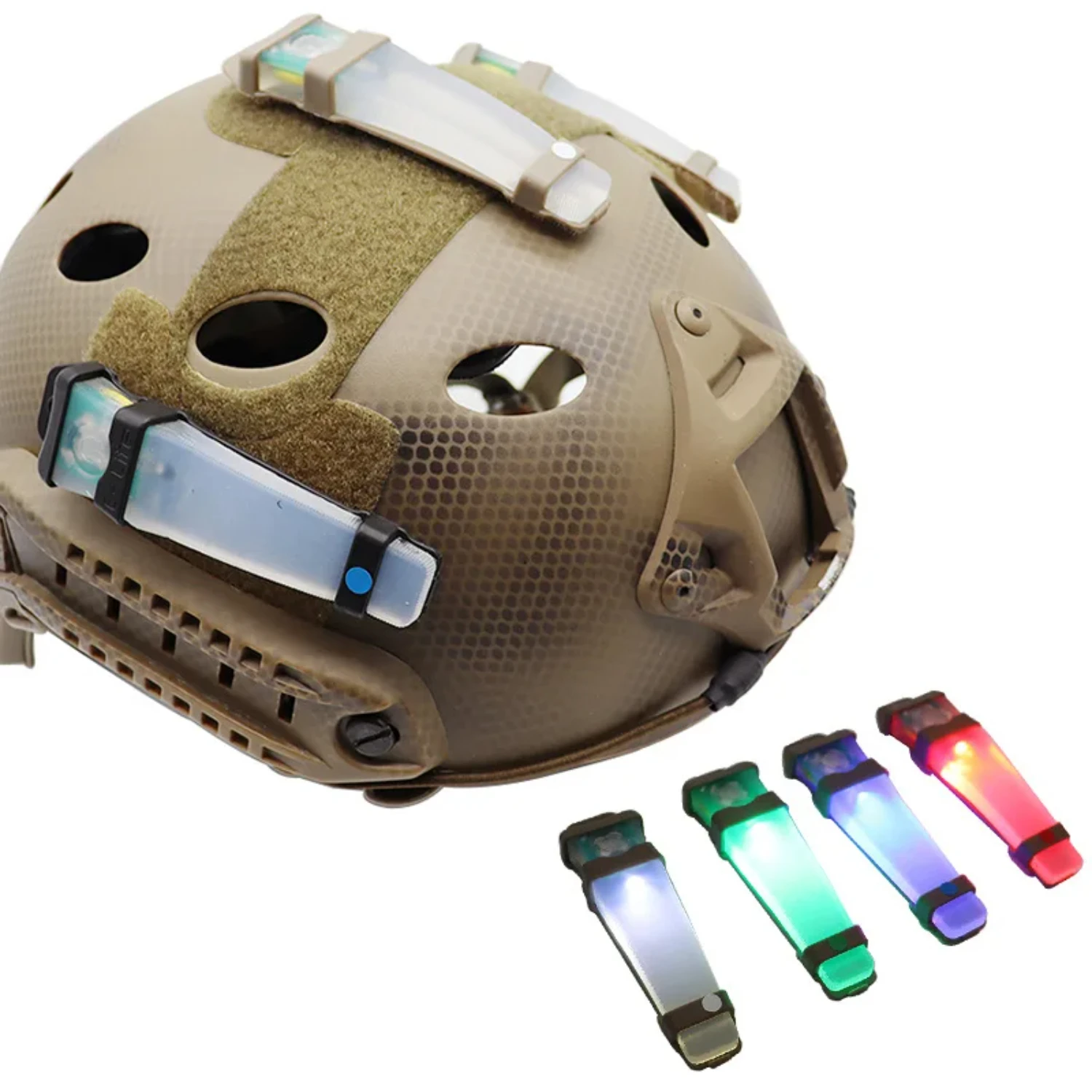 New Tactical FMA Helmet Light Blue Green Red IR Strobe Waterproof Outdoor Survival Safety Signal Flash LAMP