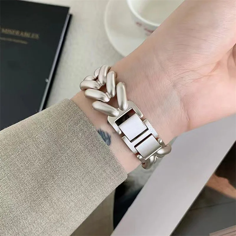 Metal Strap for Apple Watch 10 Band 46mm 42mm 41mm 44mm 45mm 40/49mm Women Watchband Belt Bracelet iWatch Series 9 8 7 Se Ultra