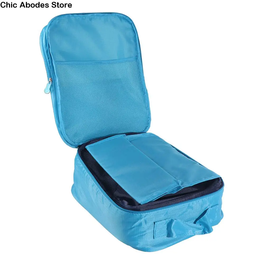 

Waterproof Shoes Storage Bag Double-Layer Dustproof Shoes Organizer Large Capacity Moisture-proof Underwear Clothes Bag Home