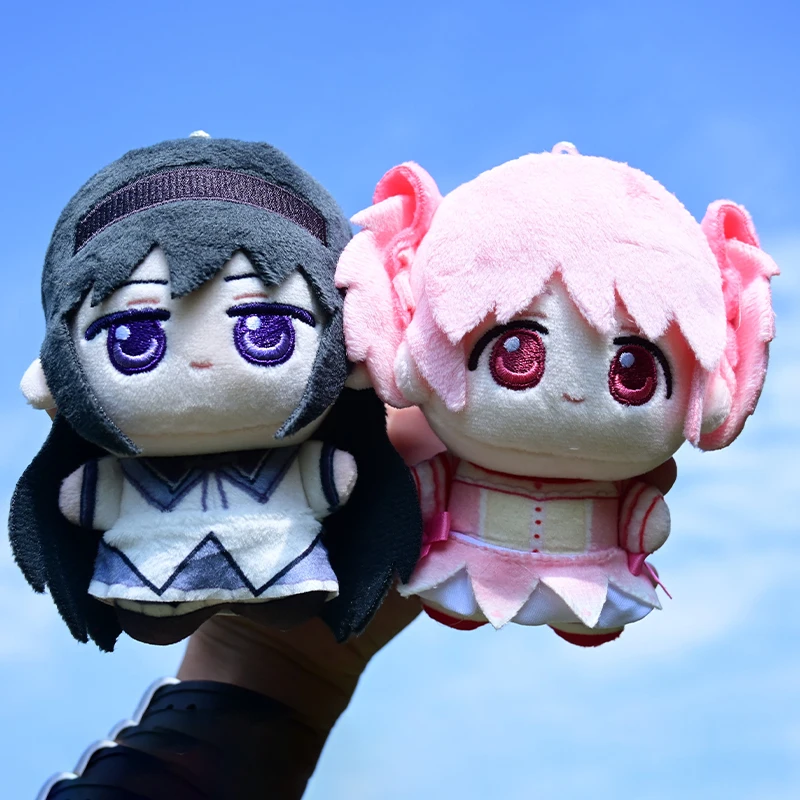 

Новый 10 см Puella Magi Madoka Magica анимационная периферия Madoka Kaname Homura Akemi Q версия плюшевая кукла игрушка Kawaii Декор подарок