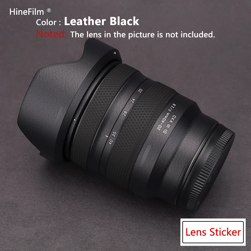 Hinefilm-piel para lentes Tamron 20-40, cubierta envolvente para lentes 2040 E Mount para Tamron 20-40mm F2.8 Di III VXD A062, pegatina para lentes