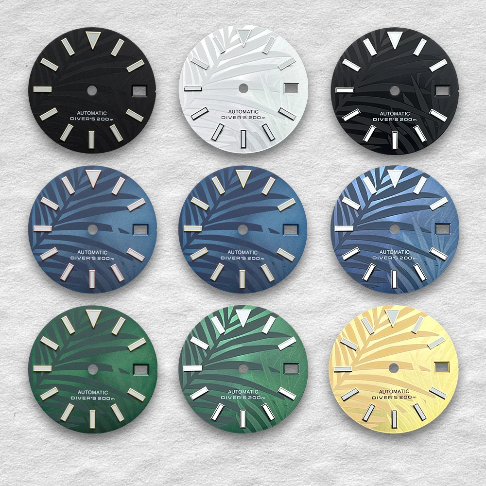 

28.5mm S Logo Dial Suitable For NH35 NH36 Automatic Movement Watch Nail Leaf Modification Accessories