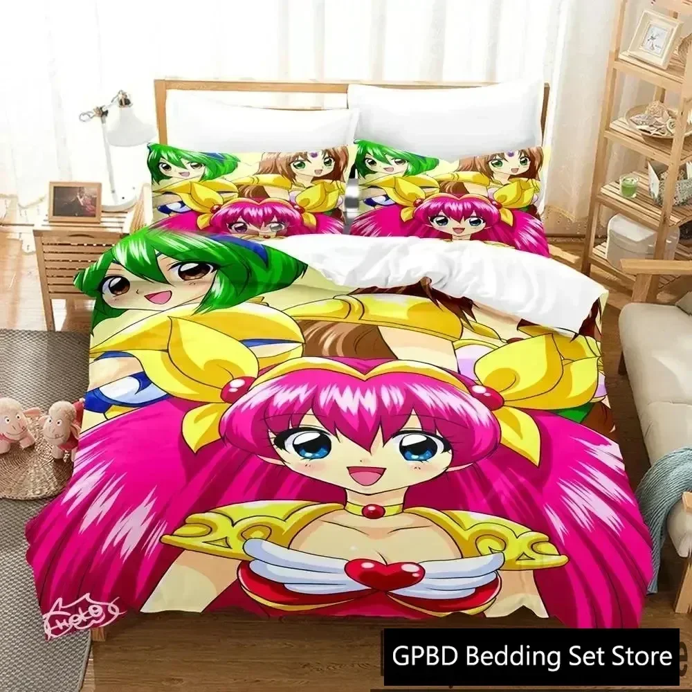 Luxury New 3D Print Anime Wedding Peach Bedding Set Duvet Cover Bed Set Quilt Cover Pillowcase king Queen Boys Adult Bedding