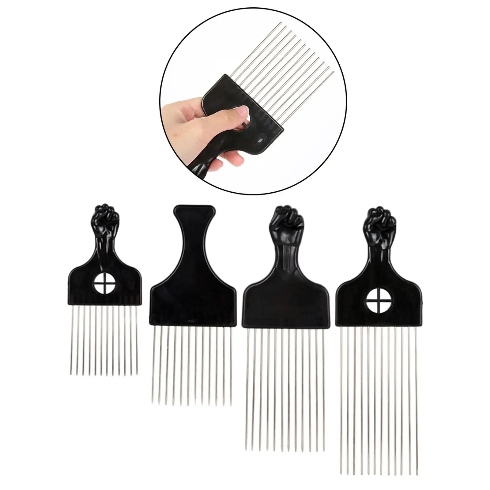 

2 4pack American Comb Hairdressing Tool Detangling Wig Hair Styling