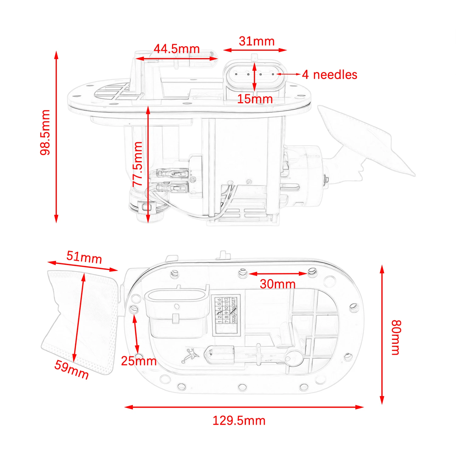 For Hyosung GT250R GT650R EFI Comet GT250  ST7 ST700 GV250 DR 15100H99D00 15100HB9500 Motorcycle Fuel Pump