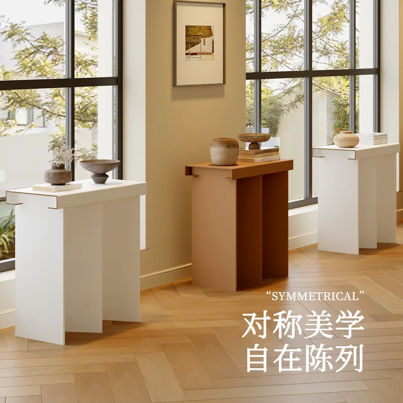 Eighteen-Piece Corrugated Cardboard Display Stand, Product Display Rack, Exhibition Booth, Sample Display Table, Decorative And