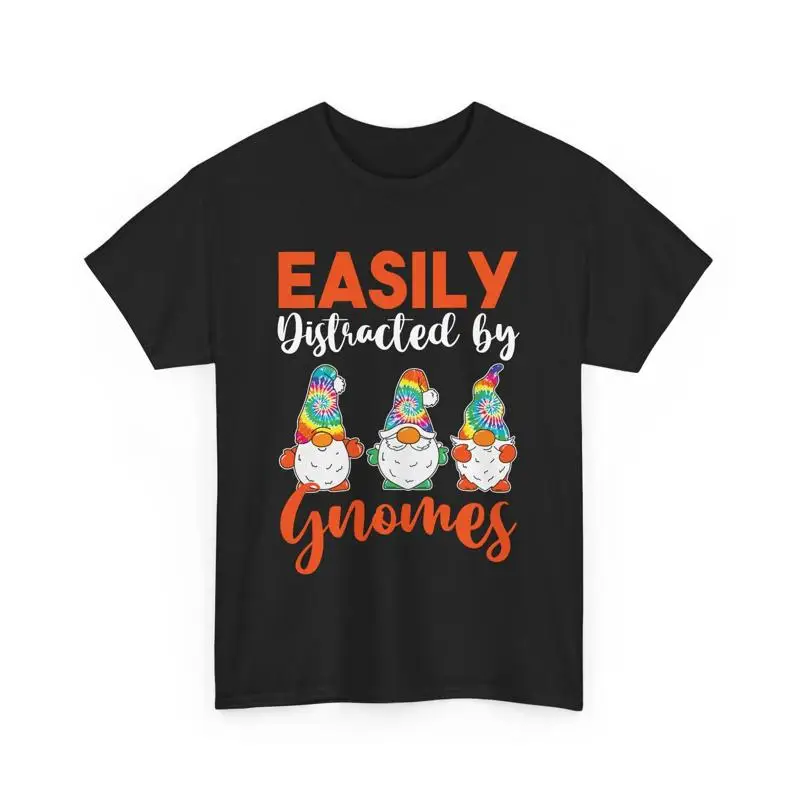 

Garden Dwarf Gnomie Gardener Easily Distracted by Gnomes T Shirt