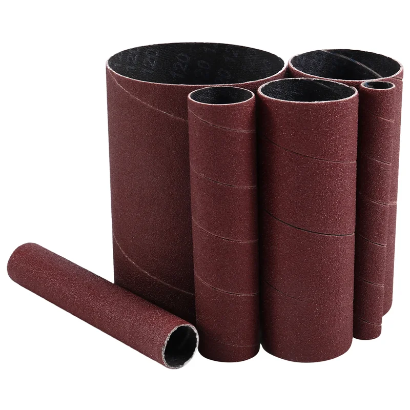 

ABRW-6 Pack Sanding Sleeves For Spindle Sander 120 Grit, Aluminum Oxide Sandpaper Power Sanding Sleeves