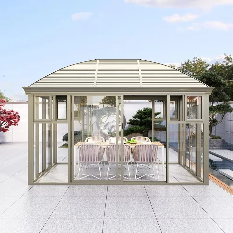 Freestanding Sunrooms Glass Houses Outdoor Patio Customized Sunroom Gazebo 300*400CM