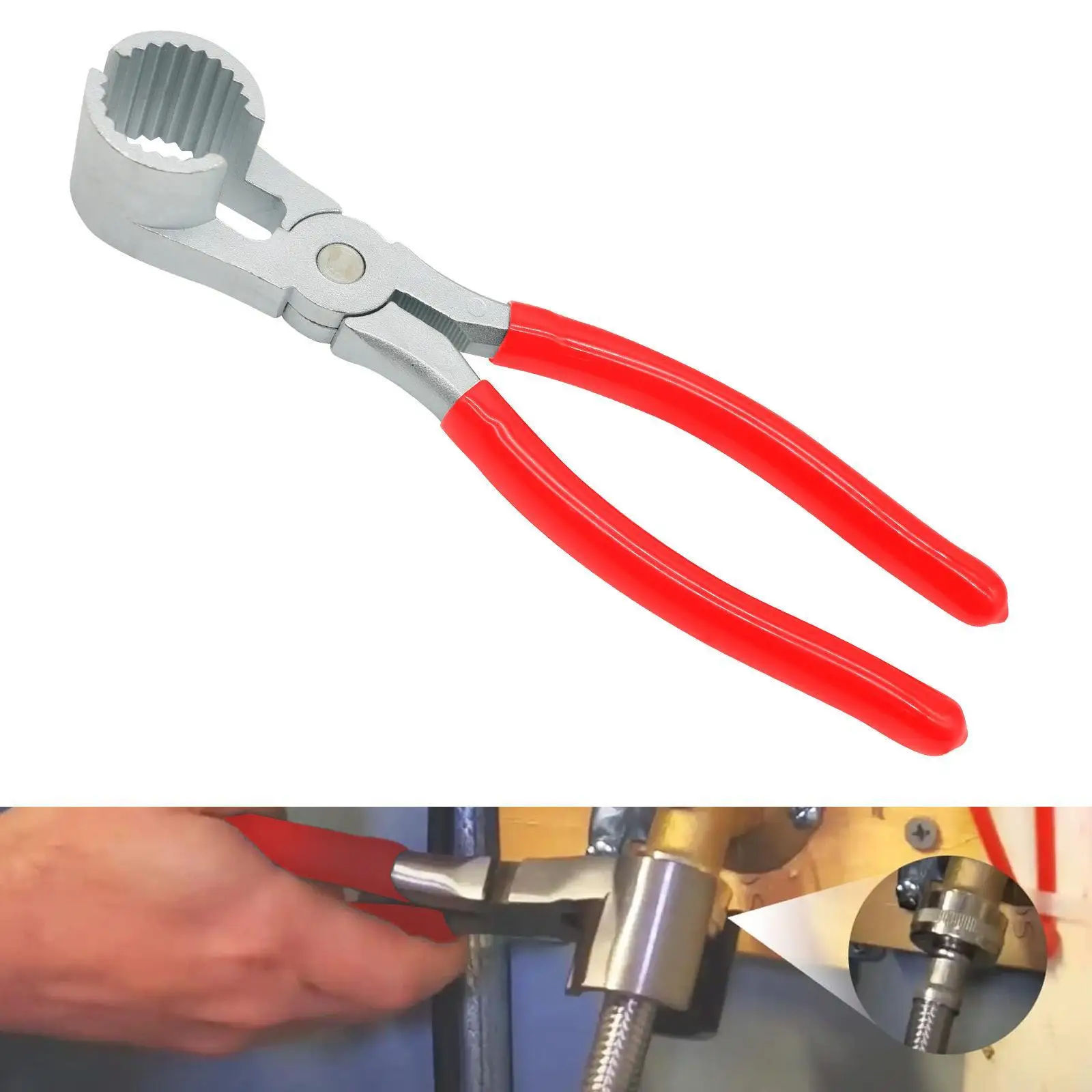 

Hose Removal Pliers Steel Comfortable Handle Removal Tool Serrated Jaws
