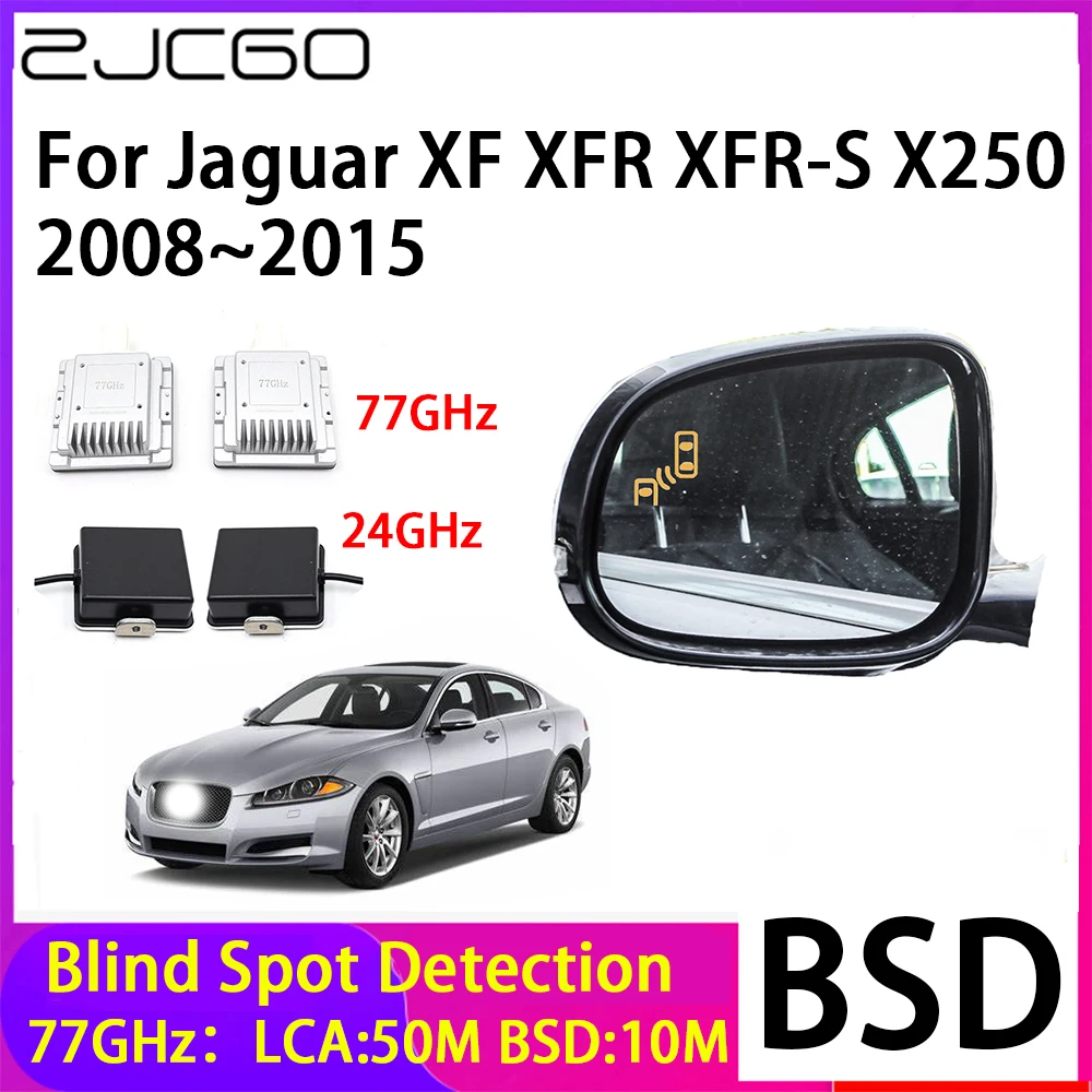 ZJCGO Car Blind Spot Detection BSD Mirror Rear Radar Detection System for Jaguar XF XFR XFR-S X250 2008~2015