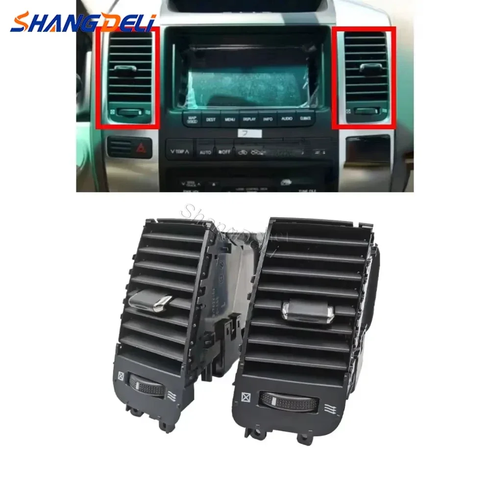 2PCS Left and Right Car Air Conditioning Panel Air Outlet Frame AC Vents Plate for TOYOTA PRADO Land Cruiser