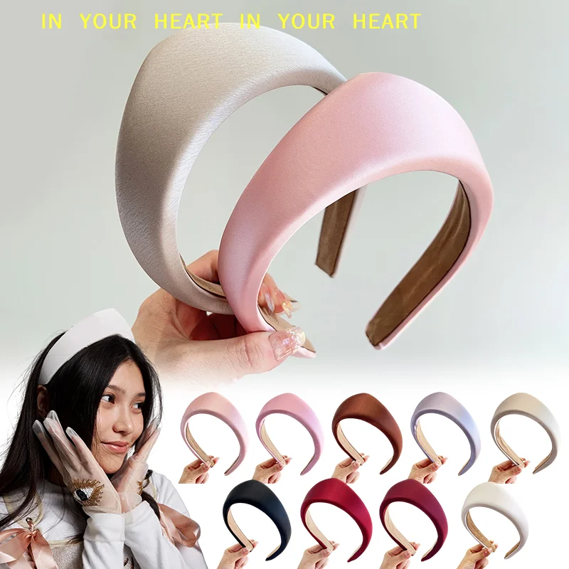 

【X】Simple Triangular Solid Color Headband Anti Slip Adult Wide Edge Headband For Girls Retro 2025 New Hair Accessories Gift