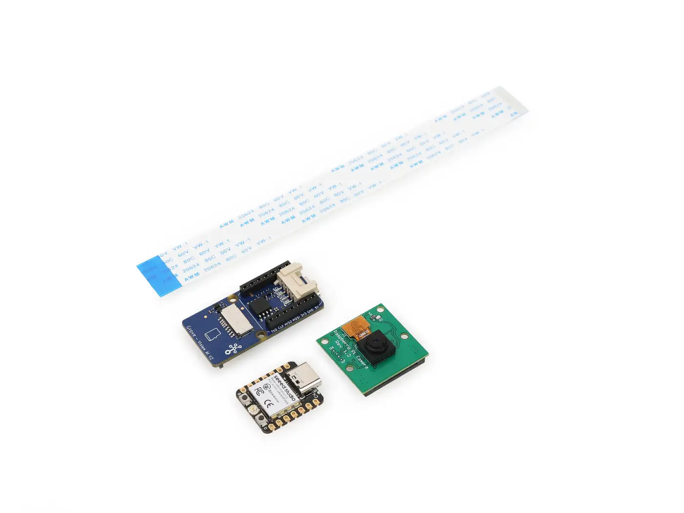 Grove Vision AI V2 Kit - (Includes) Optional Raspberry Pi OV5647 Camera Module, Seeed Studio XIAO; Arm Cortex-M55 & Ethos-U55