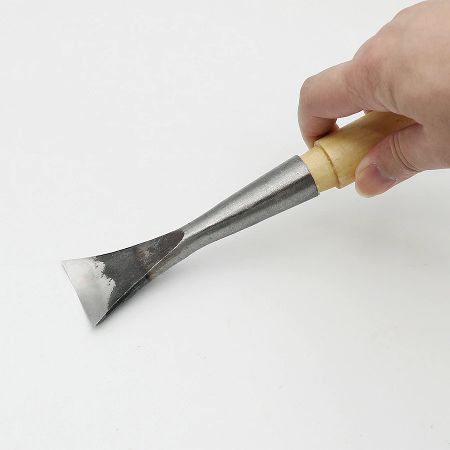 

1PCS Middle Round Carving Knife Hardwood Handle Woodworking Hobby Making Tools Hand Forged Engraving Chisels Woodworking Tools