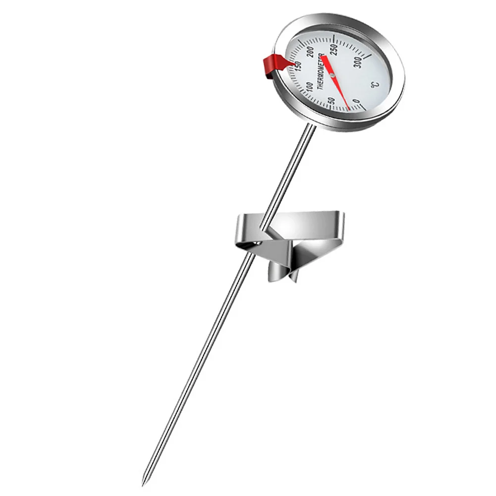 Barbecue Grill Thermometer For Kitchen Food Frying Stainless Steel Deep Fryer Oil Temperature Gauge With Long Metal Probe