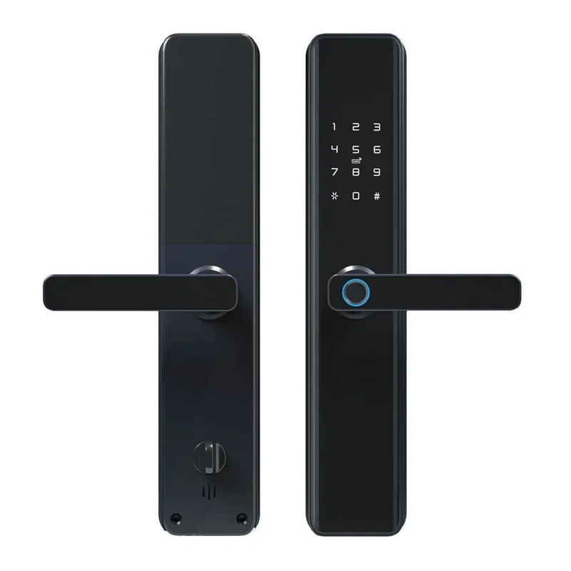 Inteligentny zamek na hasło, domowy zamek antywłamaniowy do drzwi wejściowych z odciskiem palca i Wi-Fi