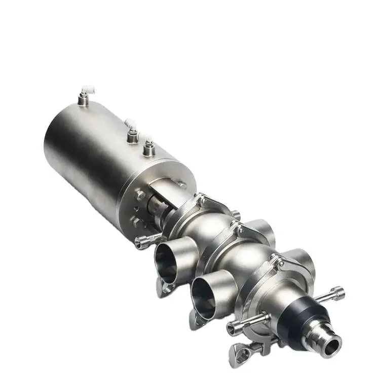 Food Grade 2 inch double seat valve Sanitary Pneumatic mixproof valve with Intelligent