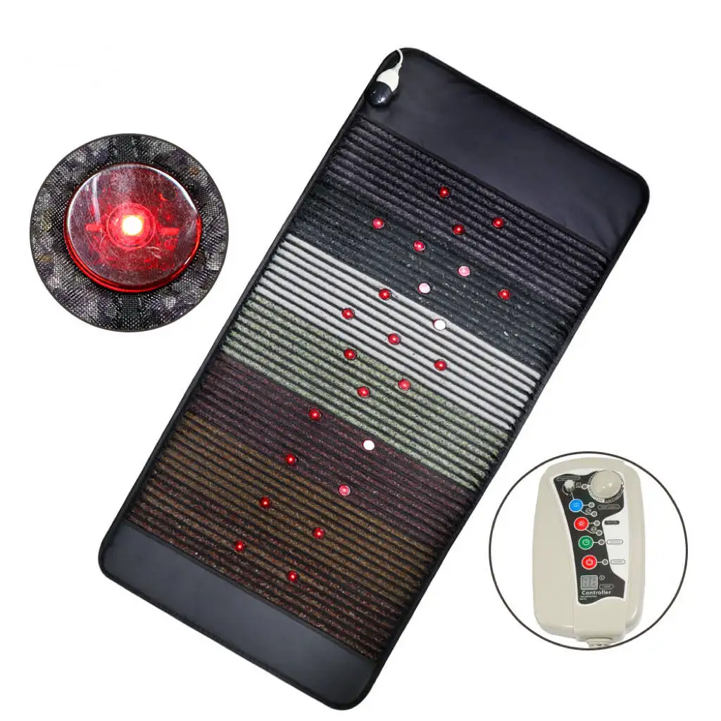 

Дальний инфракрасный нагрев 190*80 см, однофоновая терапия, массажный коврик PEMF для всего тела, бионагревающий хрустальный матрас с 7 драгоценными камнями