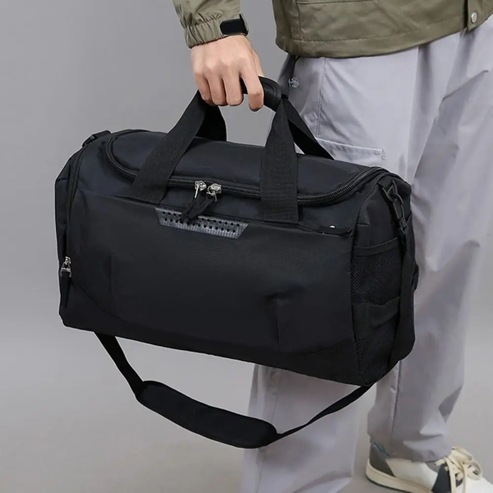 Large Capacity Travel Duffel Bag Dustproof with Shoe Compartment Sports Fitness Bag Wear Resistant Portable