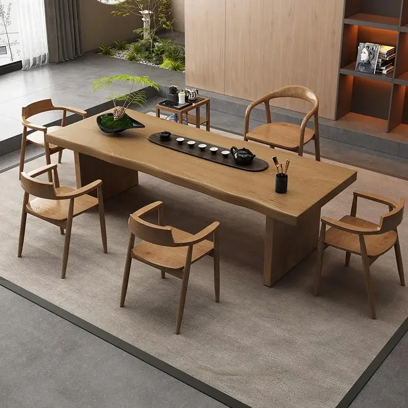 

Long Wooden Office Desk Decoration Display Reception Organizers Office Desk Conference Minimalist Scrivania Lounge Furniture