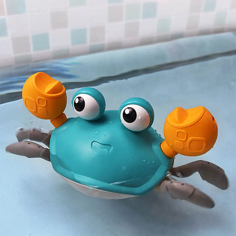 Dancing Crab Toy for Babies Crawling Interactive Escape Crabs Cute Sensing Crab Automatically Avoid Obstacles Toys Birthday Gift