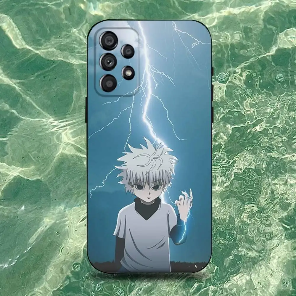 เคสโทรศัพท์ลายอนิเมะ H-Hunter K-Killua สำหรับ Samsung Galaxy A20,A21s,A22,A31,A32,A52,A53,A72,73,A80  แบบนิ่มสีดำ