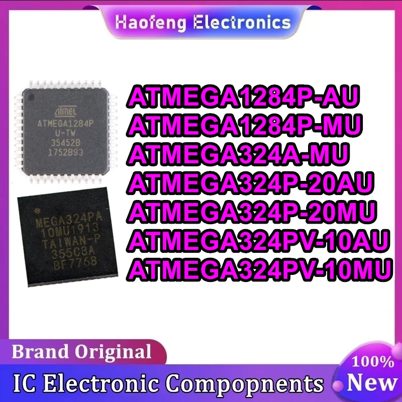 ATMEGA1284P-AU ATMEGA1284P-MU ATMEGA324A-MU ATMEGA324P-20AU ATMEGA324P-20MU ATMEGA324PV-10AU ATMEGA324PV-10MU IC New Original