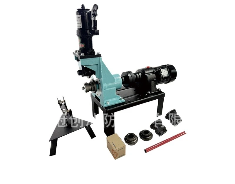 Electric Hydraulic Pipe Grooving Machine 220V Fire Fighting Steel Tube Roll Groover for Galvanized Iron Pipe Groove Making