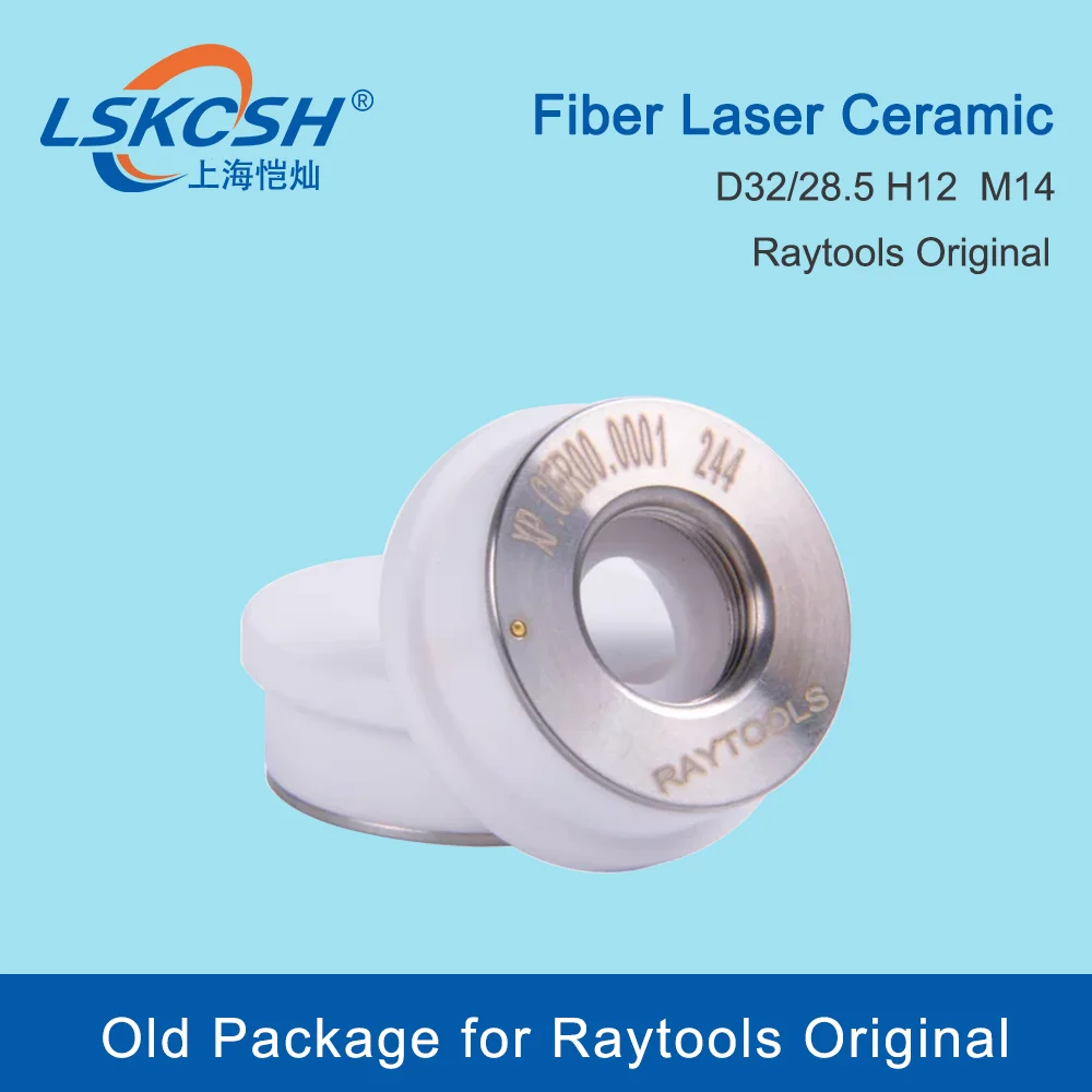 LSKCSH Raytools Original Ceramic Nozzle Holder 120274100B D32mm For Raytools  Fiber Laser Cutting Head  BT240S BM109 BM111 114S