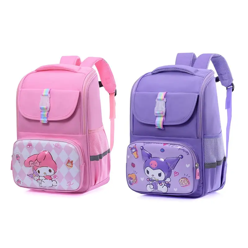 Sanrioed Kuromi Anime carino grande capacità bambini zaino zaini studente cartone animato organizzatore borsa a tracolla regalo per amico